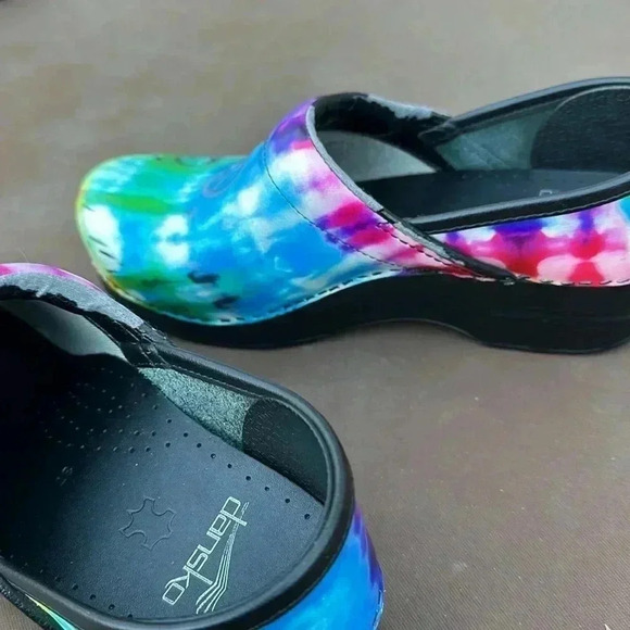 Dansko Peace Love Tye Dye Clogs - Picture 7 of 7